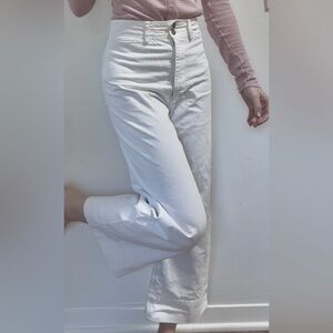 Apiece Apart Crisp White Trousers
